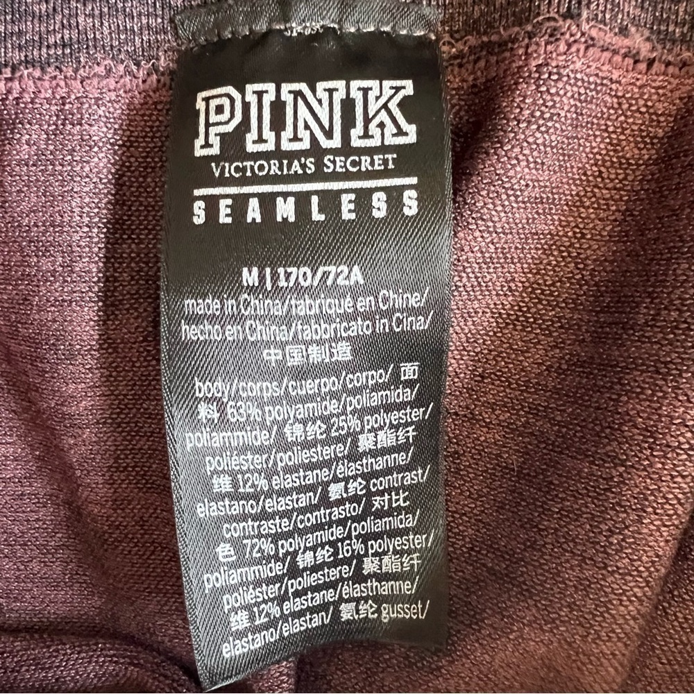 Victoria's Secret Pink Women Pink Leggings Size Medium - Picture 3 of 9